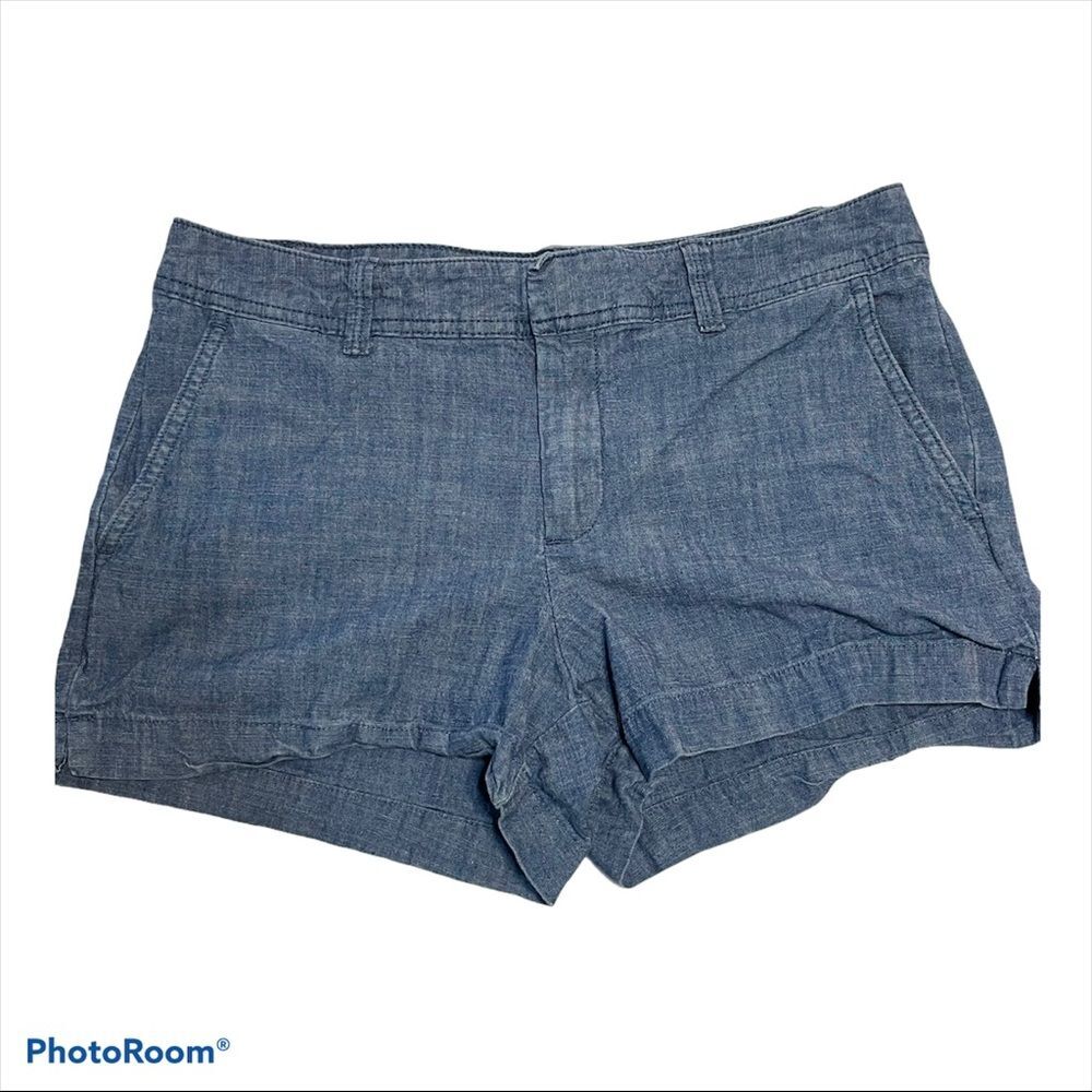 Gap Womens Sz 4 Blue Short Shorts Denim Mid Rise